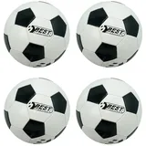 Best Sporting Fußball Superstar Classic , schwarz/weiß, 4 Stück
