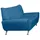 Home Affaire 2-Sitzer Saltare Kunstleder 174 x 78 x 82 cm Blau
