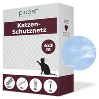 PiuPet PiuPet® Katzennetz transparent 3 x 4 m