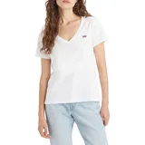Levis Levi's Damen Perfect V-Neck T-Shirt,White +,L