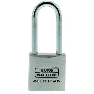 Burg Wächter Burg-Wächter Vorhangschloss Alutitan 770 HB 20 26 SB Aluminium massiv titan