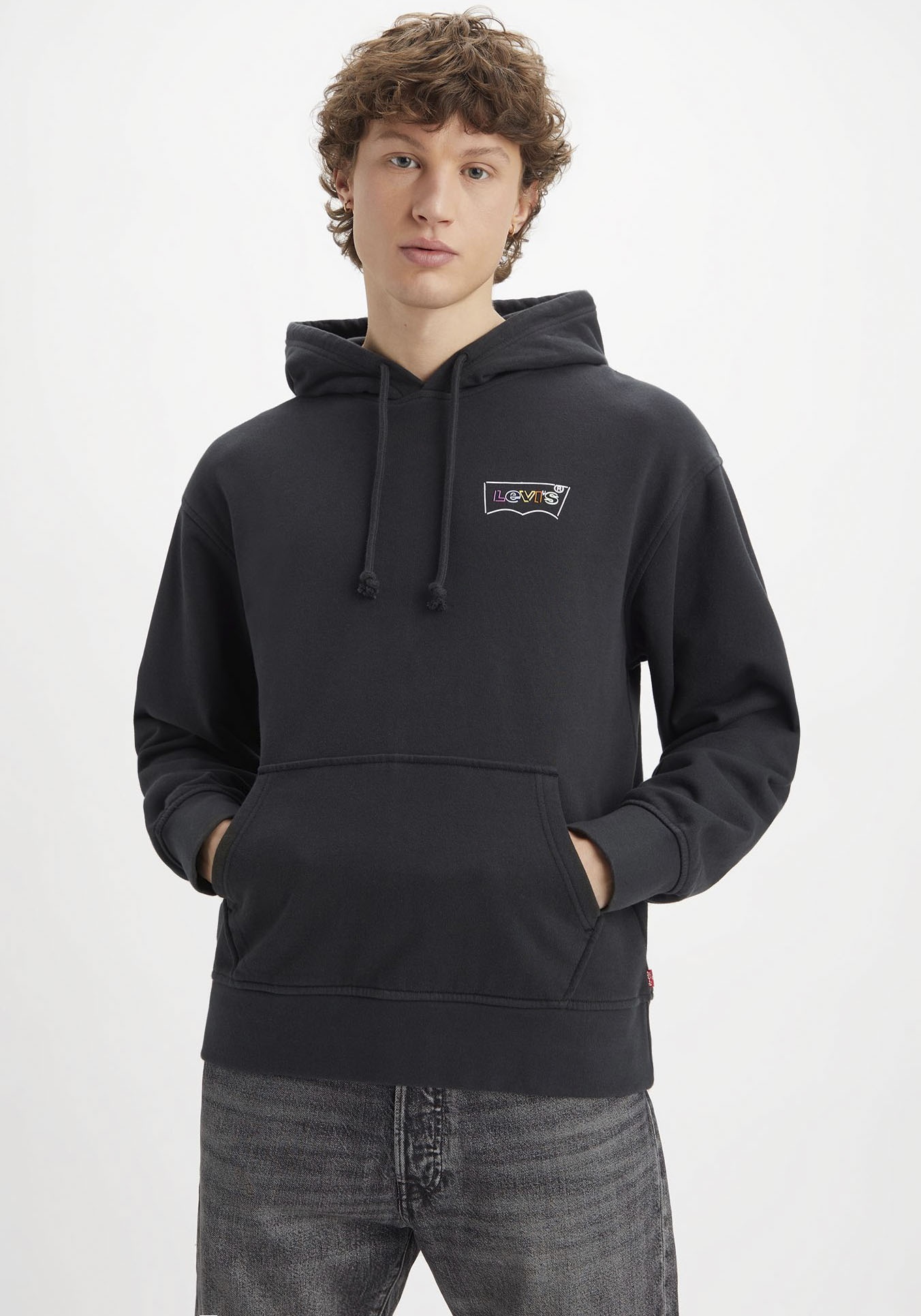 Levi's® Kapuzensweatshirt »RELAXED GRAPHIC« Levi's® caviar graphics M