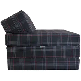 FORTISLINE Klappmatratze 200 x 70 x 10 cm H2 Polyester/Leinen