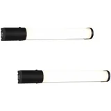 Trio meineWunschleuchte 2er Set mit Steckdose & Schalter Schwarz 41,5cm