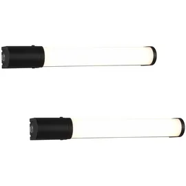 Trio meineWunschleuchte 2er Set mit Steckdose & Schalter Schwarz 41,5cm