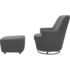INOSIGN »HETTY, Drehsessel mit Wippfunktion und Hocker; Lesesessel, Armsessel« Set, 2 Stk. tlg. mit Dreh/Wippfunktion, mit Federkern, in Cord und Microfaser