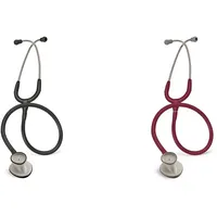 3M Littmann Lightweight II S.E. Stethoskope, 2450, schwarzer Schlauch, 70 cm, Stück & Lightweight II S.E. Stethoskope, 2451, burgunderroter Schlauch, 70 cm, 1 Stück