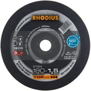 RHODIUS TOPline XT24 Extradünne Trennscheibe 180 x 1,5 x 22,23 mm