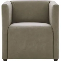 Cocktailsessel CALIZZA INTERIORS "Grivola", grün (14 stone), B:66cm H:68cm T:67cm, Microfaser 100% Polyester, Sessel