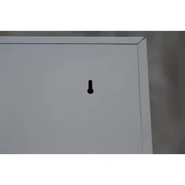 Lüllmann Flügeltürenschrank Aktenschrank 195 x 120 x 42,2 cm Grau/Rot