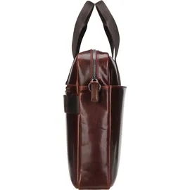Bugatti Romano Aktentasche Leder 38 cm Laptopfach braun