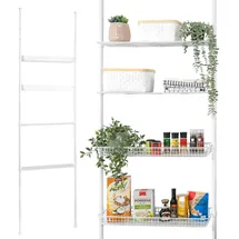bremermann Teleskop-Regal 2 Körbe, 2 Ablagen, Waschmaschinenregal bis max. ca. 290 cm | Gr.: onesize