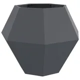 vidaXL Pflanzkübel Anthrazit 100 x 100 x 80 cm Stahl