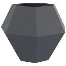 vidaXL Pflanzkübel Anthrazit 100 x 100 x 80 cm Stahl