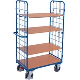 VARIOfit SW-700.216 Etagenwagen Stahl pulverbeschichtet Traglast (max.): 500kg Enzianblau (RAL 5010)