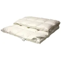 Betten Hofmann TRAUM Daunenbett Daunendecke Bettdecke Kassette 6x6, 200x200 cm, 100% neue Daunen - Weiß