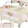 Tectake tectake® Kinder Reisebett, klappbar und höhenverstellbar, 2 Rollen mit Bremsen, inklusive Tragetasche, 132 x 75 x 104 cm