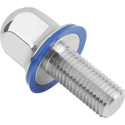 SECHSKANTSCHRAUBE MIT DICHTUNG, HYGIENIC DESIGN, FORM:A OHNE SCHAFT M05X10, SW=8, EDELSTAHL A4 1.4404 (K1647.1105X10)
