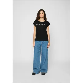 MERCHCODE Ladies Friends Logo Tee Schwarz 5XL