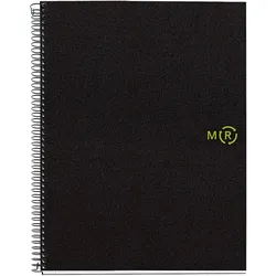 MIQUELRIUS Notizbuch Eco Design 4 A4 kariert Spiralbildung schwarz