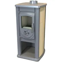 ECOfoxx Kaminofen Okta creme mit Herdplatte