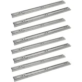 Ansobea Schubladenschienen 450mm, Kugelführungen mit 45 kg Tragkraft Vollauszüge, Schubladenauszug Teleskopschiene, Volle Stretchgröße 900mm, 4 Paar (8 Stück)