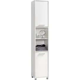 Procontour Betty Hochschrank 35 x 192 x 34 cm Weiß Kunststoff/Metall
