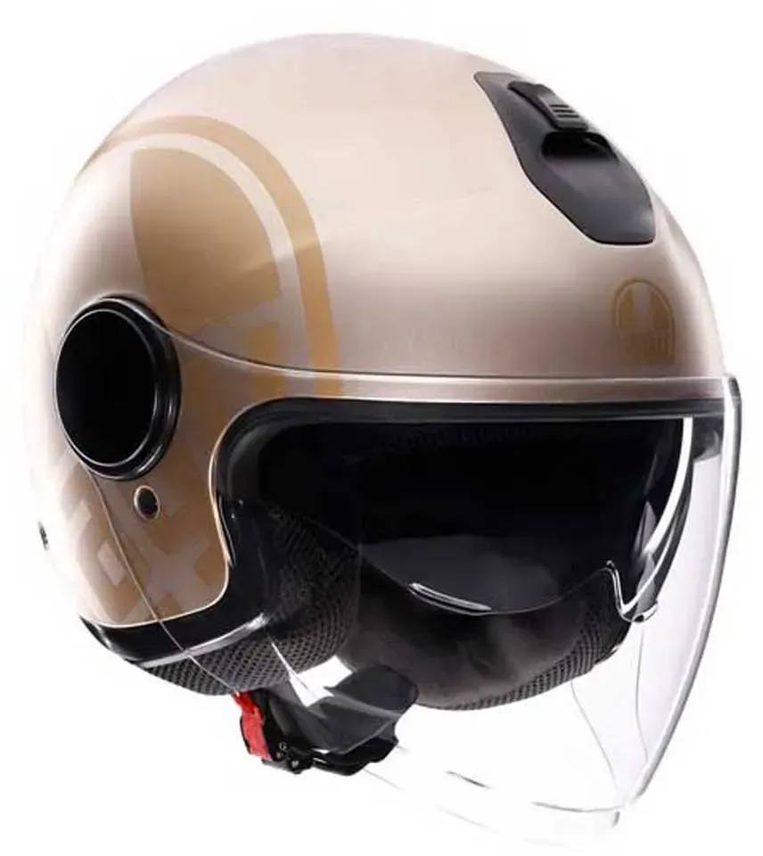 Agv Eteres Sirolo E2206 Jethelm - Matt White / Gold - L