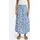 Smith & Soul A-Linien-Rock Damen Animalprint Blau 38