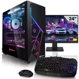 Megaport Komplett 24"Set Gaming PC Anansi Intel Core i5 - RTX3060 12GB - 16GB RAM - 1TB M.2 SSD - Windows11 - 512-DE