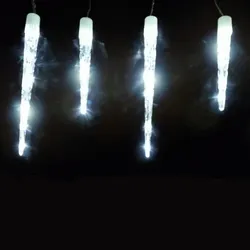 Lex LED Lichterkette 20 Eiszapfen 100 LEDs Außen & Innen 8 Lichteffekte weiß