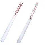 Sweet Soul Kunststoff-Schuhlöffel, Langer Griff, Kunststoff-Schuhlöffel für Damen und Herren, zum An- und Ausziehen von Stiefeln mit komfortablem Griff, Lange Schuhlöffel für Männer und Frauen (weiß)