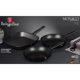 Berlinger Haus Monaco Pfannen-Set 3-tlg. 20 cm + 24 cm + 28 cm