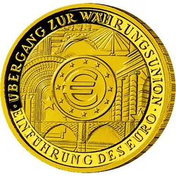 100-Gold-Euro 2002: "Einführung des Euro"!