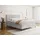 WFL GROUP Boxspringbett mit Bettkasten – Polsterbett 140 x 200 cm mit H4 Taschenfederkern Matratze & 5 cm Topper – Stauraumbett mit hohem Kopftei... - Hellgrau,