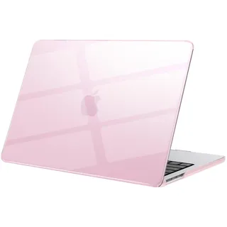 eleger Hülle kompatibel mit MacBook Air 15 Zoll M4 A3241 M3 A3114 M2 A2941, erschienen 2025 2024 2023, Harte Case für Mac Book Air 15", Rosaklar