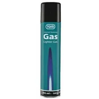 Tom Feuerzeuggas Lg-300 - 300 ml Nachfüllgas für Feuerzeuge Metall Modern