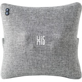 Hi5 Bravo Plus Shiatsu-Massagekissen mit Wärmefunktion Abschaltautomatik Waschbarer Bezug für Schultern Nacken Rücken und Beine-Grau