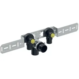 Geberit FlowFit Anschlusswinkel 90 Grad vormontiert zweifach Rg+ d20-Rp1/2 AblRs