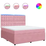 vidaXL Boxspringbett 180 x 200 cm Rosa