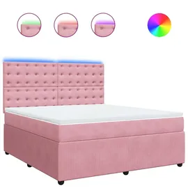 vidaXL Boxspringbett 180 x 200 cm Rosa