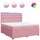vidaXL Boxspringbett 180 x 200 cm Rosa