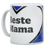 Hamburger SV HSV Tasse Becher Kaffeetasse "Beste Mama Herz"