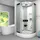 AcquaVapore D58-50M0 Komplettdusche 90 x 90 cm Weiß Sicherheitsglas ESG