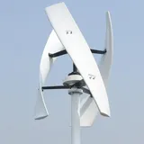Vertikale Windkraftanlage 24V Permanentmagnet, Windgenerator mit Magnetischer Levitation & MPPT-Controller, Geräuscharme Windenergieanlage für Heimgebrauch 2000W (24, Volt)