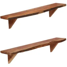 vidaXL Wandregal 90 x 20 x 18 cm Braun