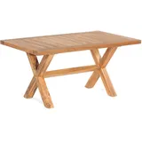 SonnenPartner Stanford Gartentisch 160 x 90 x 75 cm Teakholz Old Teak