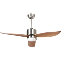 Beliani MAHAUT Deckenventilator 0 cm Braun/Silber