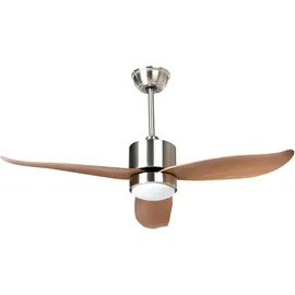 Beliani MAHAUT Deckenventilator 0 cm Braun/Silber