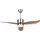 Beliani MAHAUT Deckenventilator 0 cm Braun/Silber
